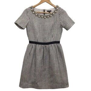 Jacob Dress Jewels Crystal Incrusted Embellishments White Silver Dress XS